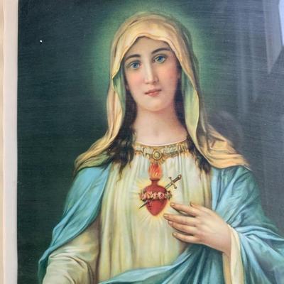 Vintage Mary framed print