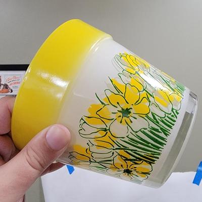1970s Retro Glass flower pot