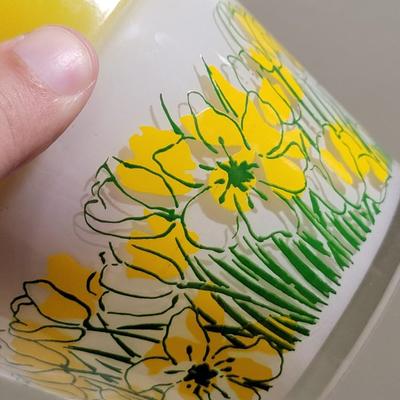 1970s Retro Glass flower pot