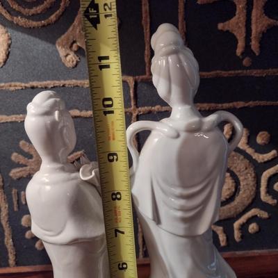 Glazed Blanc de Chine Spiritual Figurines- Four Pieces