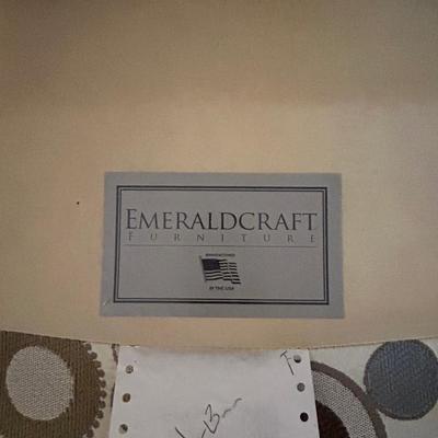 LOT 13: Swivel Chair By Emeraldcraft and Side Table