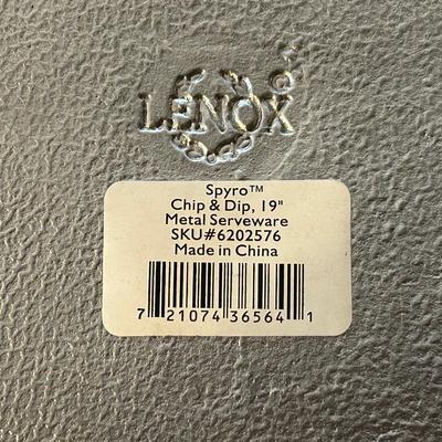 LOT 28: Lenox Metal Serving Dishes