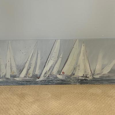 LOT 30: Panoramic Sailboat Canvas and More