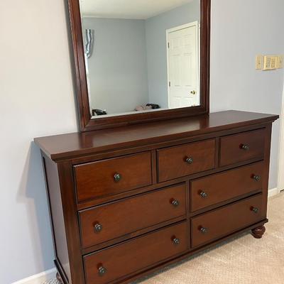 LOT 46: Dresser with Mirror