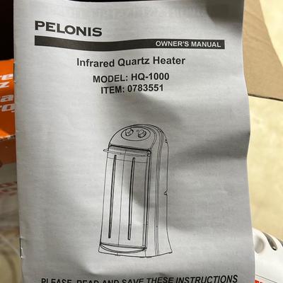 LOT 60: Pelonis Portable Infrared Quartz Heater - Model HQ-1000
