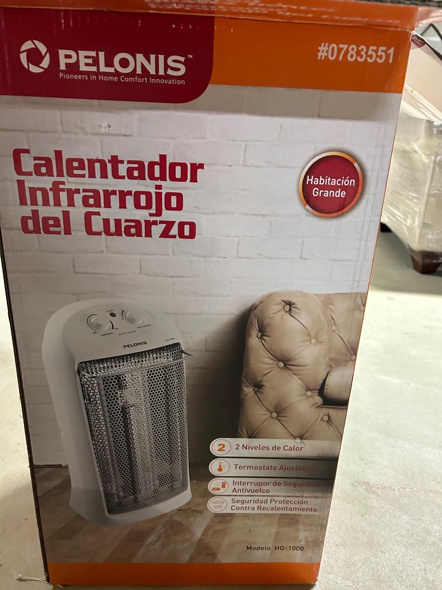LOT 60 Pelonis Portable Infrared Quartz Heater Model HQ1000