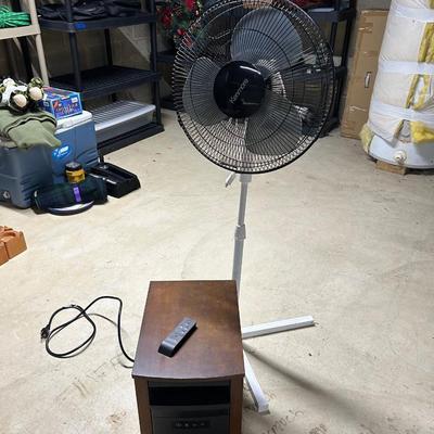 LOT 63: Duraflame Portable Heater and Kenmore Stand Fan