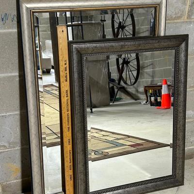 LOT 66: Two Framed Wall Mirrors