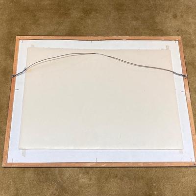 LOT 98: Framed Abstract Painting - 