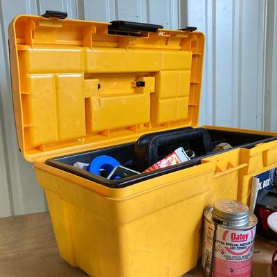 LOT 138: Garage Finds: Tool Boxes with Contents, Black and Decker Router, Electrical / Plumbing Hardware, Hand Tools and More