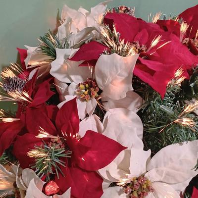 LOT 12: Large Lot of Faux Christmas Flowers