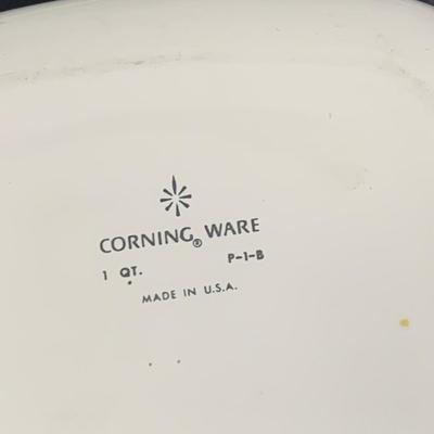 LOT 64: Set of 4 Various Sizes Corningware Blue Cornflower Baking Dishes with Lids