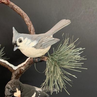 LOT 138: Danbury Mint Winter Quartet - Birds Figurine