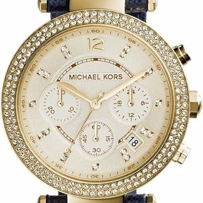 MICHAEL KORS ~ Authentic Women's Parker Blue Watch MK2280