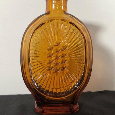 LOT 20M: Vintage 1979 Daughters of the American Revolution Glass Bottles - w/ Food, Sewing & Banding Together
