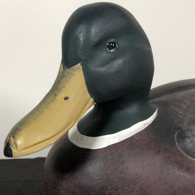 LOT 21M: Vintage 1984 Bob Barry Gallery Originals North American Duck Collection Delaware Mallard Wooden Decoy Duck