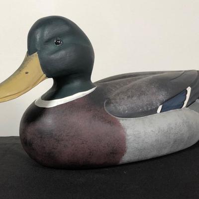 LOT 21M: Vintage 1984 Bob Barry Gallery Originals North American Duck Collection Delaware Mallard Wooden Decoy Duck
