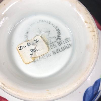 LOT 28M: Six Antique Belgian Imperial Royal Nimy Porcelain China Bowls