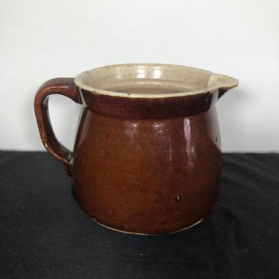 LOT 32D: Vintage Handled Stoneware Pottery Jug & Barrel