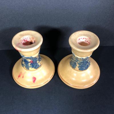 LOT 35M: Vintage 1994 Pfaltzgraff Friendship Collection Cherries of Joy Teapot, Vintage Treasure Craft USA Stoneware Mixing Bowls, Watt...