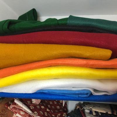 LOT 46C: Collection of Felts & Fabrics for Crafting / Sewing