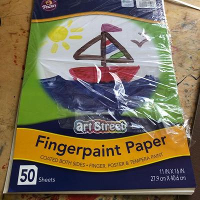 LOT 49C: General Crafting Supplies - Strathmore Water Color Pads, Sculpey Clay, Vintage Stencils & More