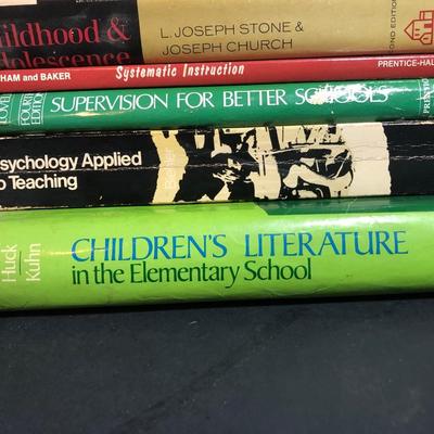 LOT 52C: Vintage Teaching & Literature Books w/ Chalkboards