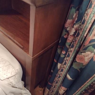Full Size Bed with Solid Wood Headboard with Built in Storage