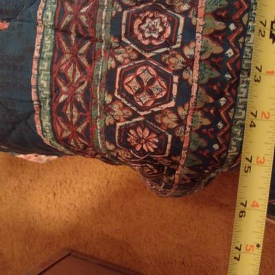 Full Size Bed with Solid Wood Headboard with Built in Storage