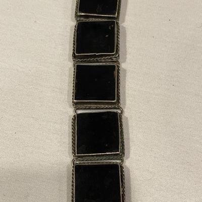 Black square made in India bracelet