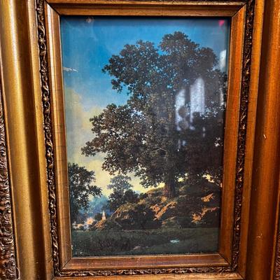1432 Three Vintage Framed Art , Lithograph, Print, with frames
