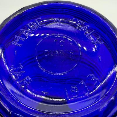 Vtg. Cobalt Blue 10 Qt. Jar ~ Made In Italy