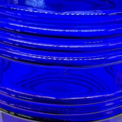 Vtg. Cobalt Blue 10 Qt. Jar ~ Made In Italy