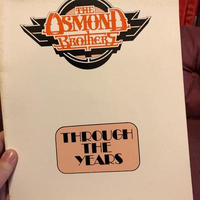 The Osmond Brothers Through the Years Pamphlet