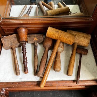 1440 Lot of Antique Mallets