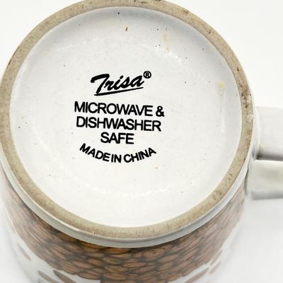 TRISHA STONEWARE ~ Set Of Four (4) Latte Mugs