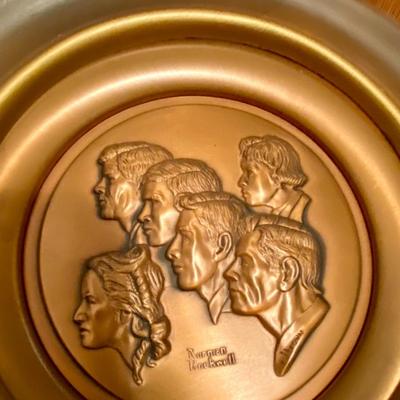 Collectible Norman Rockwell Copper Plates, numbered