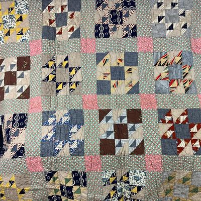 904 Antique Handmade Crazy Quilt