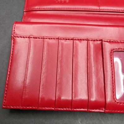 Red Leather Lodis Wallet