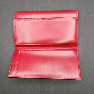 Red Leather Lodis Wallet