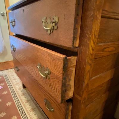 Oak Dresser with Mirror