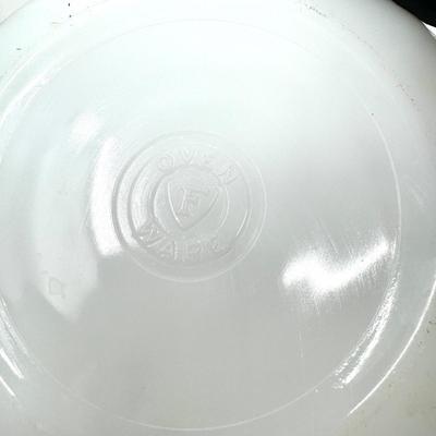 1467 Vintage Fireking Bowl with Kitchen Tools