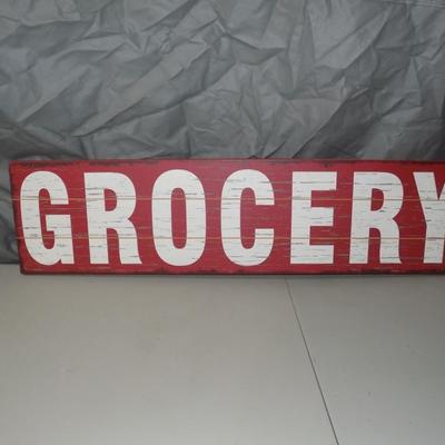 Large 4'x1' Grocery Sign