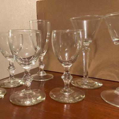Glass Goblets and Stemware Lot