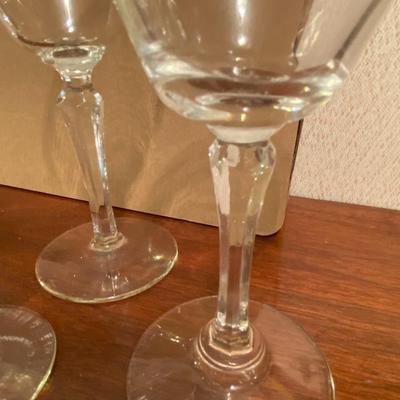 Glass Goblets and Stemware Lot