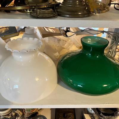 1474 Lot of Glass Lamp Shades/ Globes