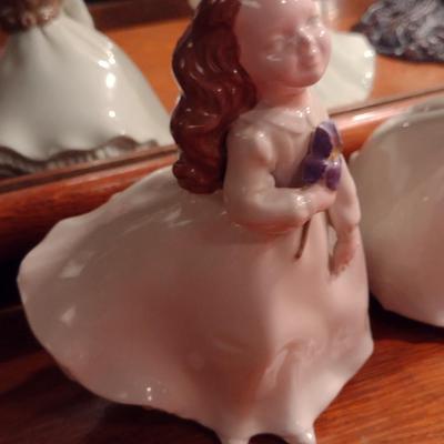 Pair of Glazed Holland Mold Ceramic Figurines