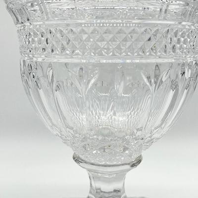 SHANNON ~ Lidded Pedestal Crystal Dish