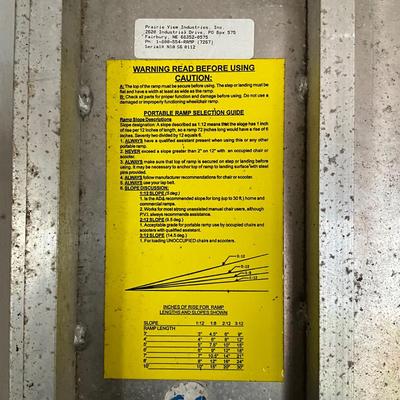 W1444 Prairie View Industries Aluminum Ramp 6'