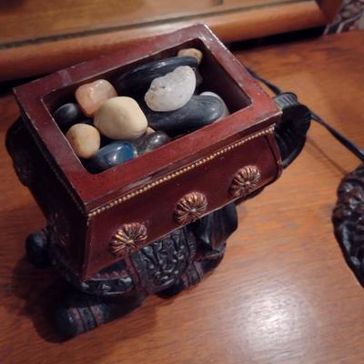 Pair of Wooden Carved Elephants